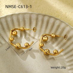 Boucle Perla Or 18k Inox