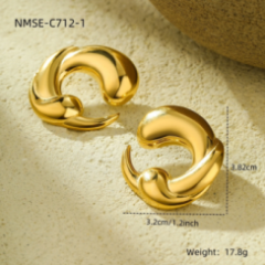 Boucle Piscus Or 18k Inox