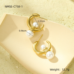 Boucle Blanca Or 18k Inox