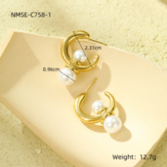 Boucle Blanca Or 18k Inox