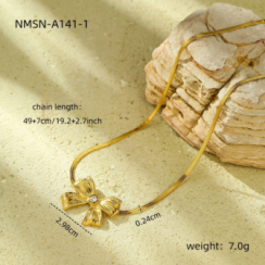 Collier Flora Or 18k Inox #1