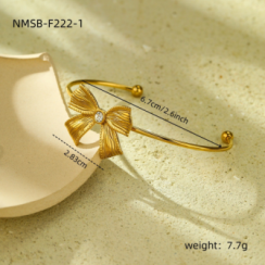Bracelet Flora Or 18k Inox #1