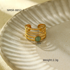 Bague salma Or 18k Inox