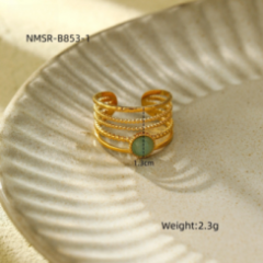 Bague salma Or 18k Inox