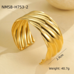 Bracelet Or 18K Inox #4