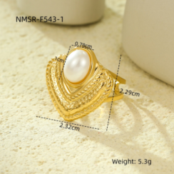 Bague Or 18K Inox #4