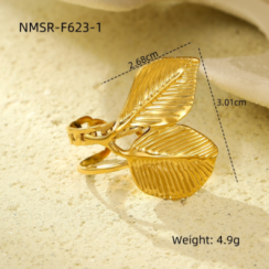 Bague Or 18K Inox #5