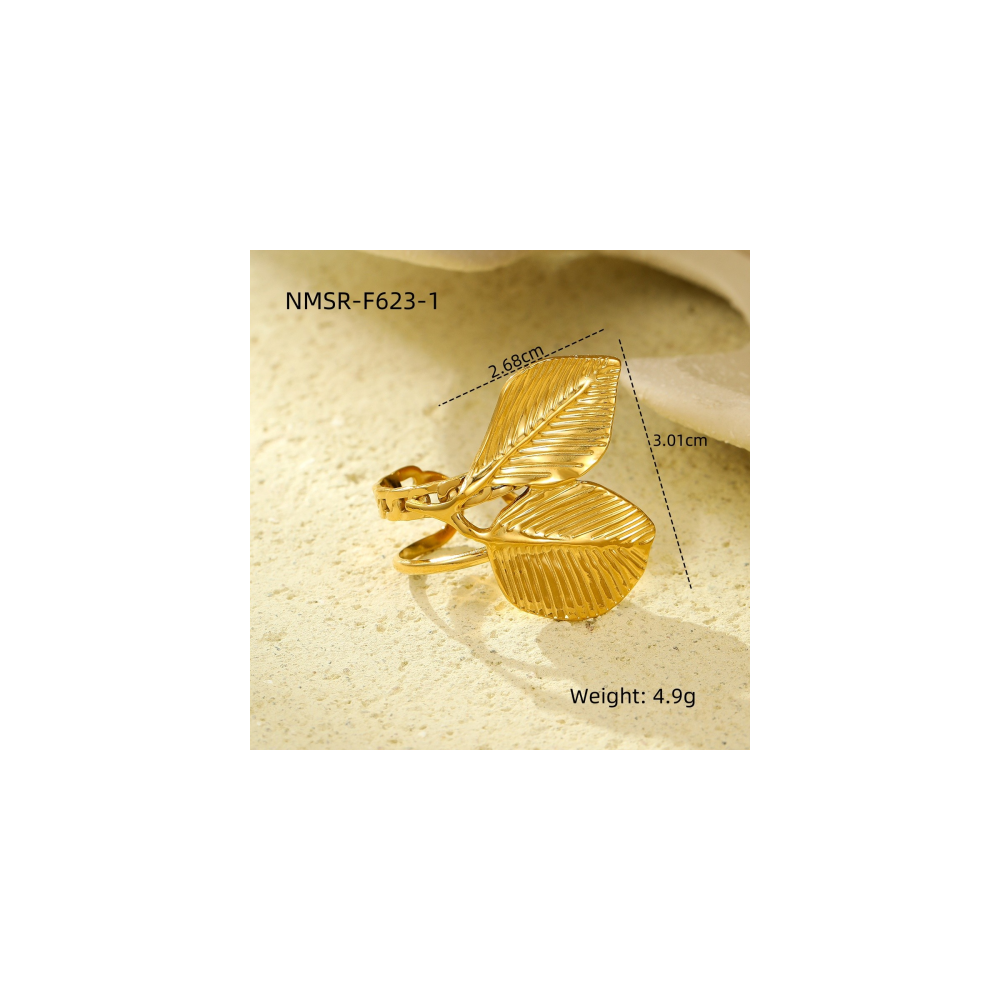 Bague Or 18K Inox #5