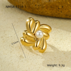 Bague Or 18K Inox #6