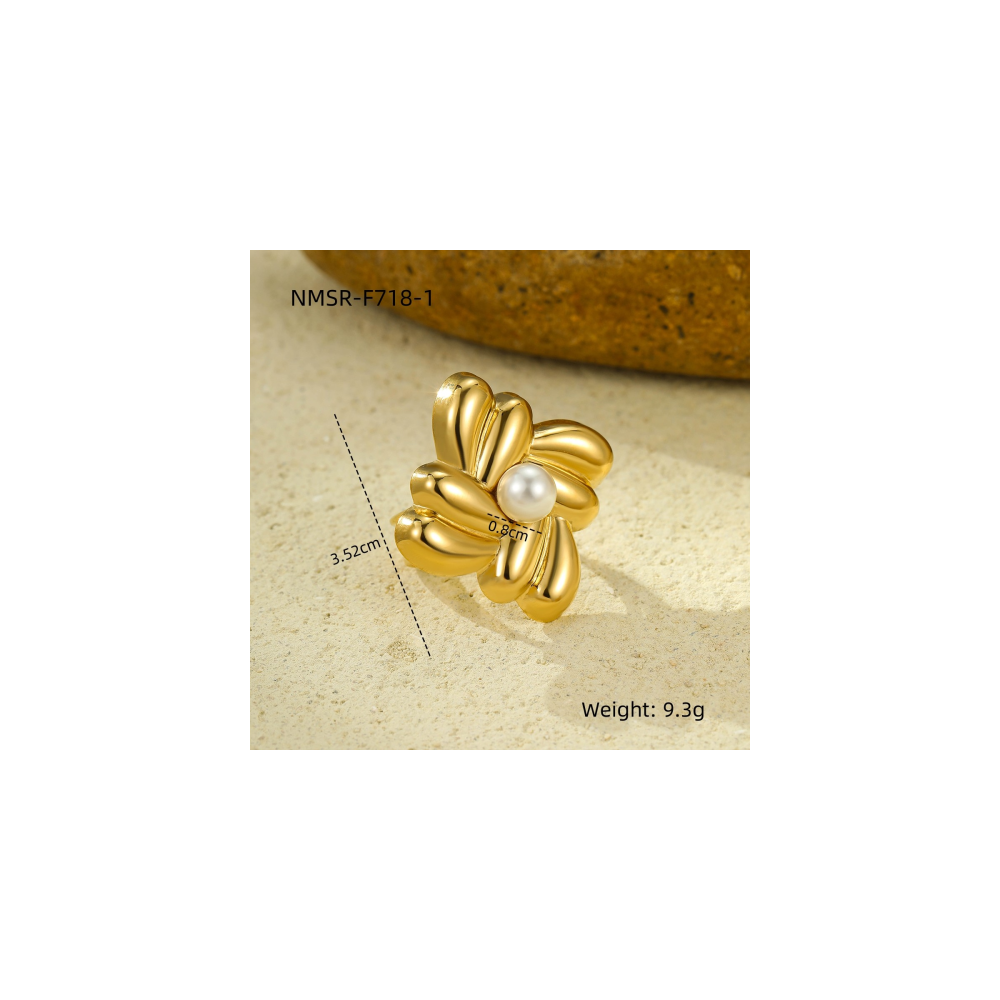 Bague Or 18K Inox #6