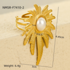Bague Or 18K Inox #7