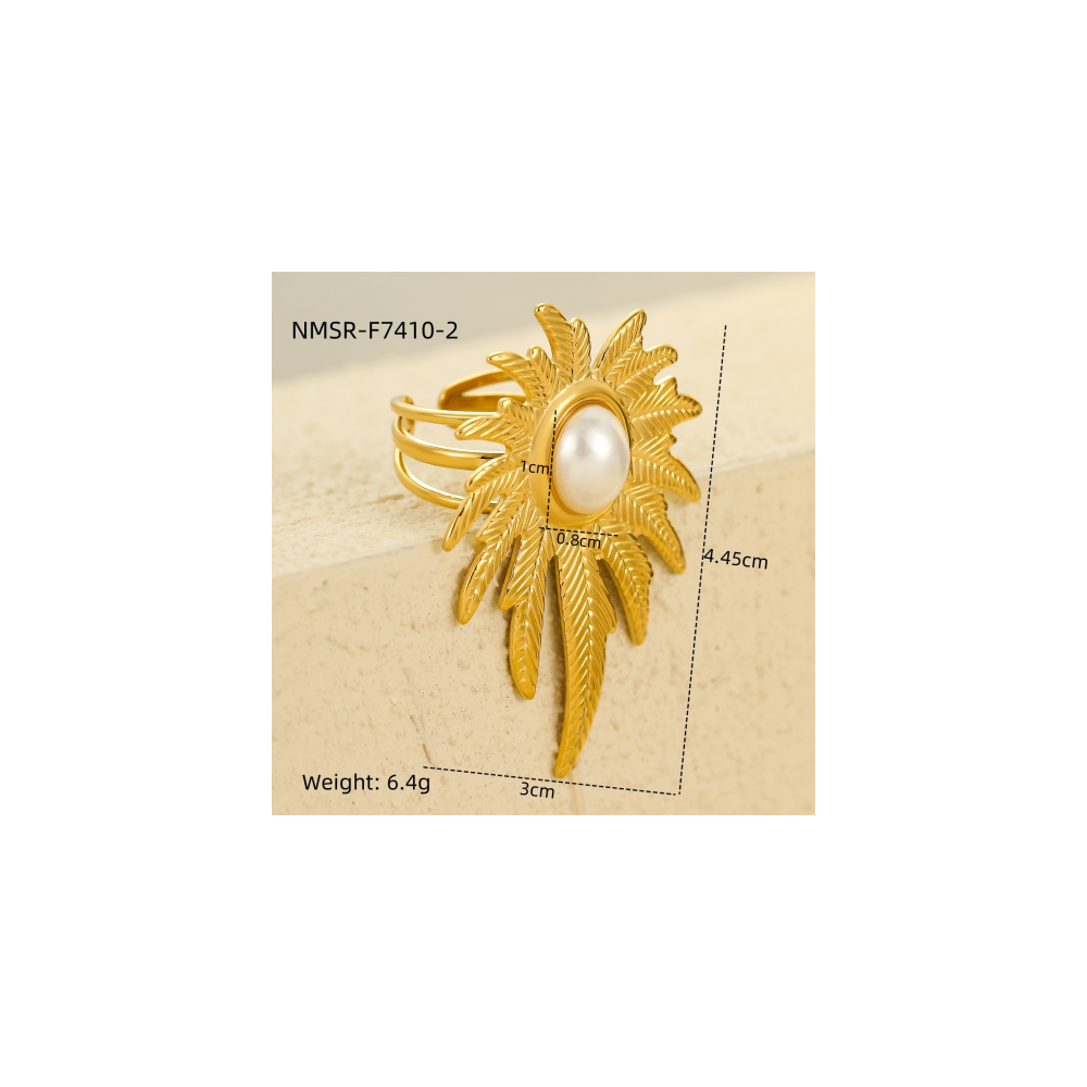 Bague Or 18K Inox #7