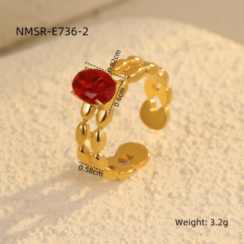 Bague Or 18K Inox #8