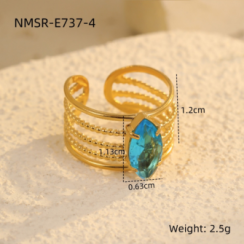 Bague Or 18K Inox #12