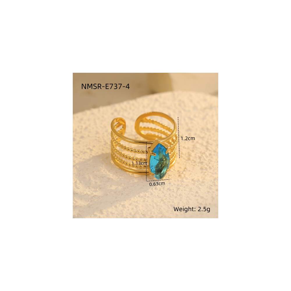 Bague Or 18K Inox #12