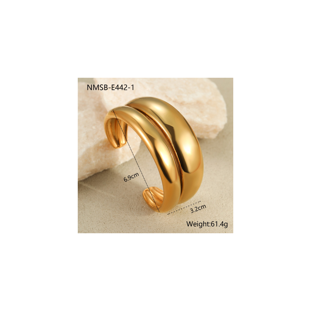 Bracelet Or 18K Inox #7