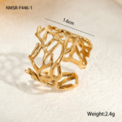 Bague Or 18K Inox #14