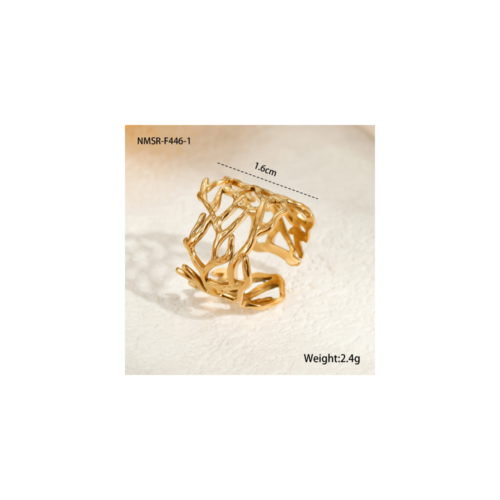 Bague Or 18K Inox #14