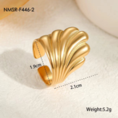 Bague Or 18K Inox #15