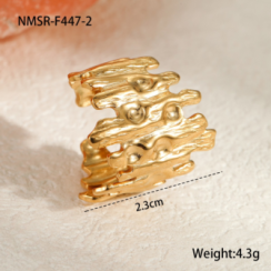 Bague Or 18K Inox #16