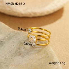 Bague Or 18K Inox #18