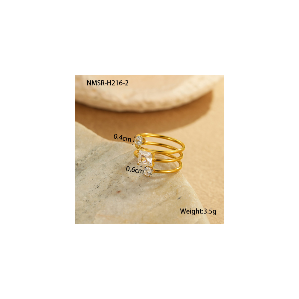 Bague Or 18K Inox #18