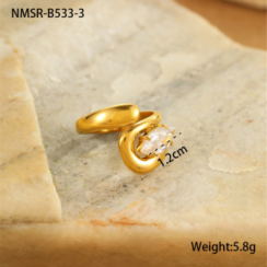 Bague Or 18K Inox #19