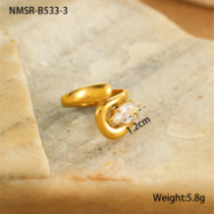 Bague Or 18K Inox #19
