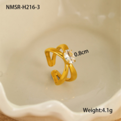 Bague Or 18K Inox #20