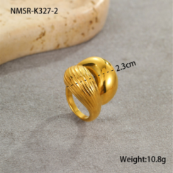 Bague Or 18K Inox #23