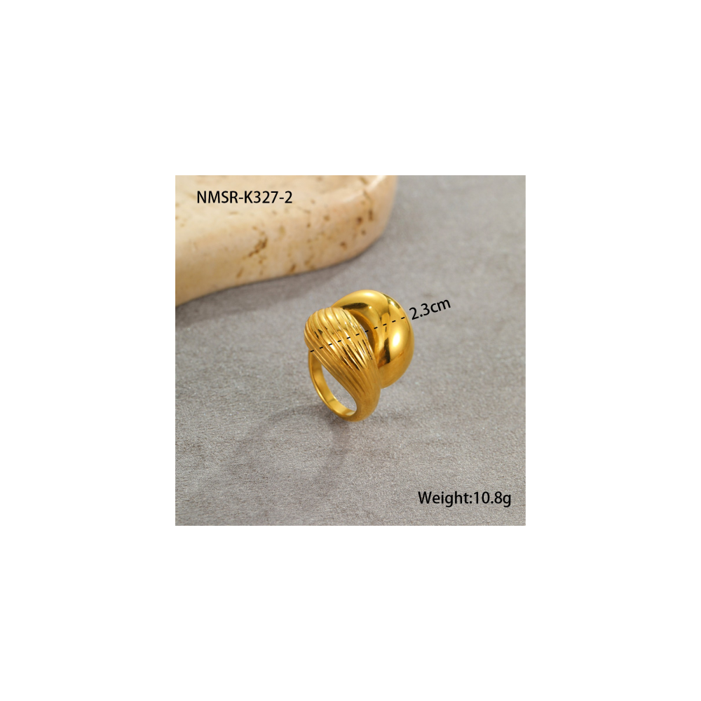 Bague Or 18K Inox #23