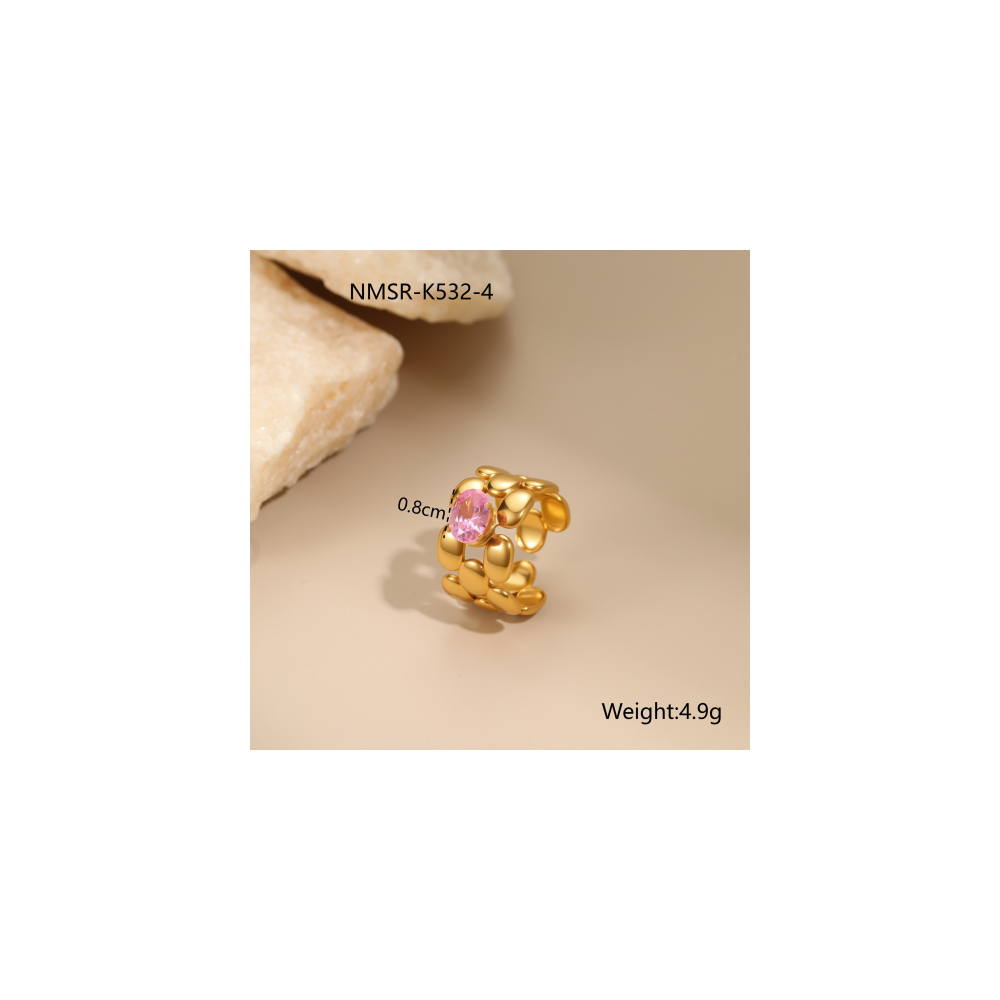 Bague Or 18K Inox #28