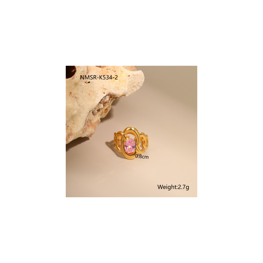 Bague Or 18K Inox #33