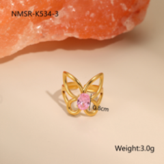 Bague Or 18K Inox #34