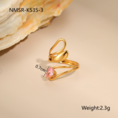 Bague Or 18K Inox #38