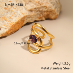 Bague Or 18K Inox #46