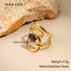 Bague Or 18K Inox #46