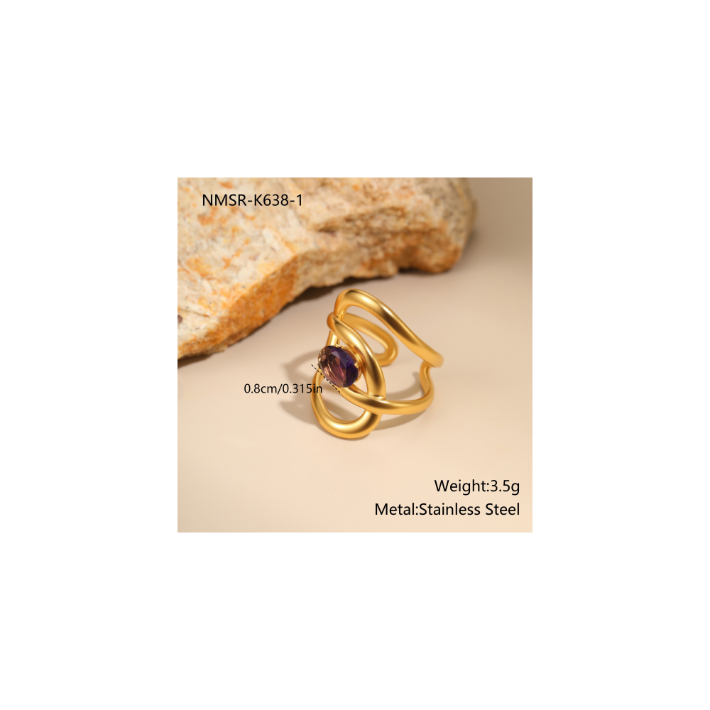 Bague Or 18K Inox #46