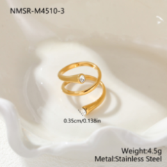 Bague Or 18K Inox #47