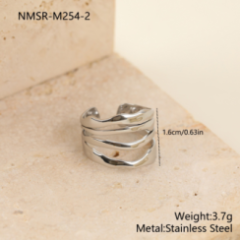 Bague Or 18K Inox #50