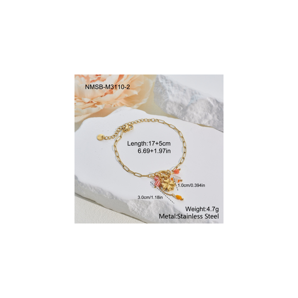 Bracelet Or 18K Inox #15